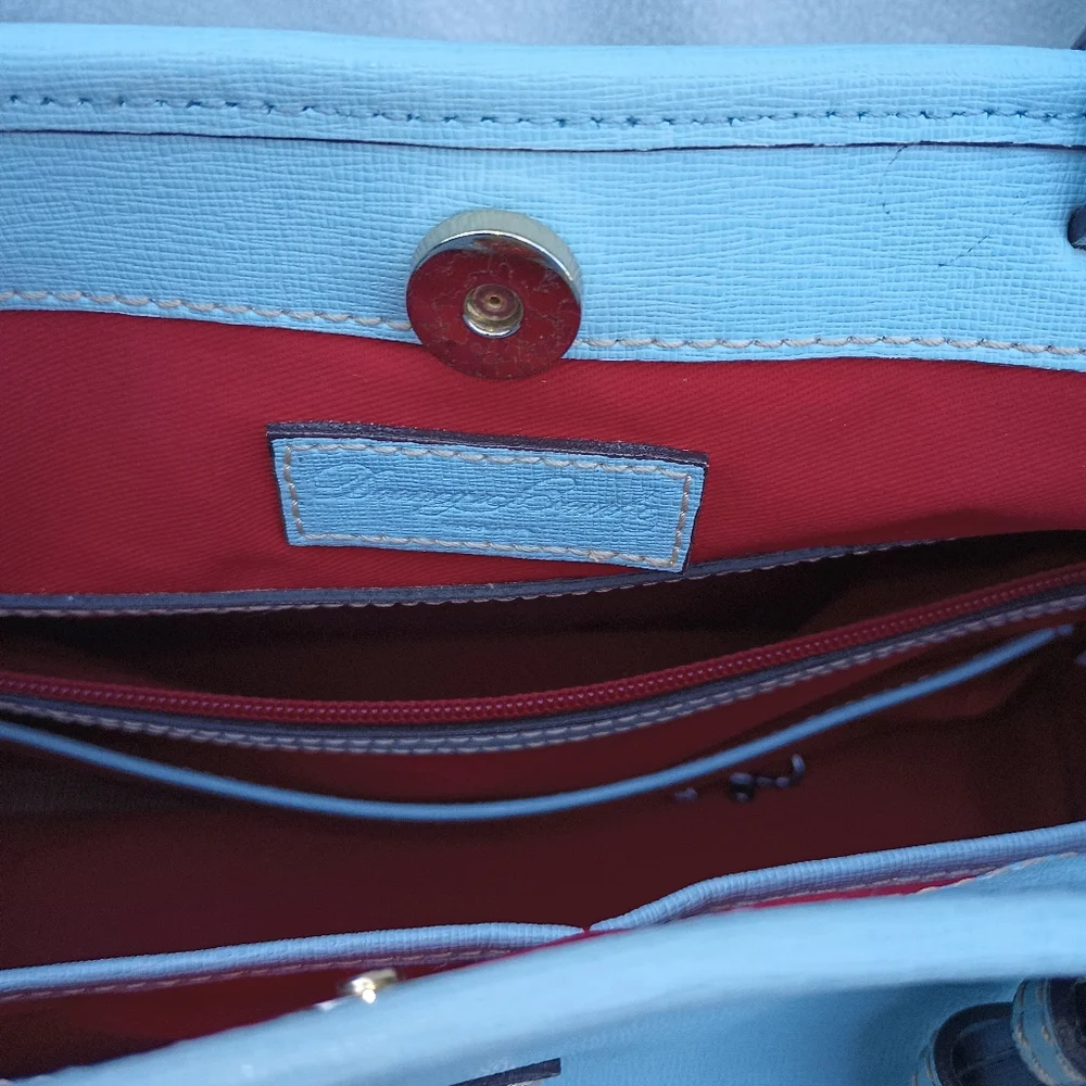 Dooney and Bourke Safiano double strap tassel tote - Picture 9 of 12